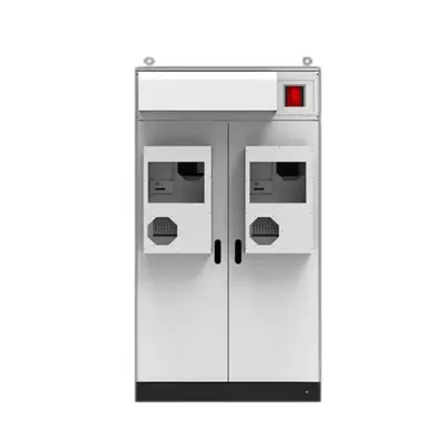 How is a solar container communication station generally powered 